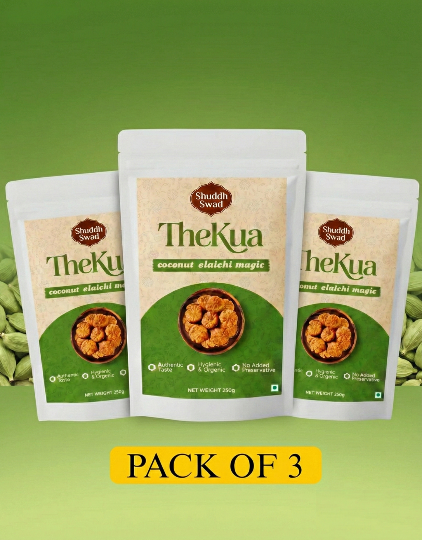 Shuddh Swad Elaichi Thekua 3 Combo